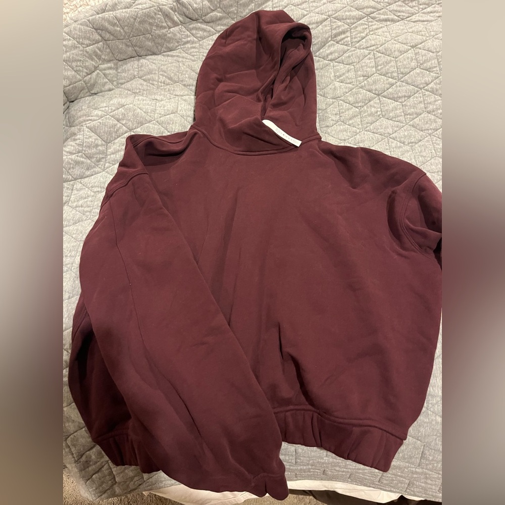 Lululemon Athletica Maroon crop Hoodie. Like new